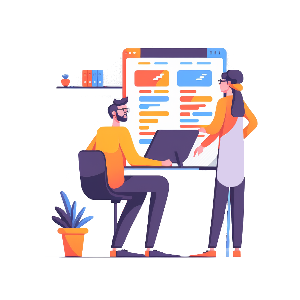 Illustration d'une discussion sur l'IA